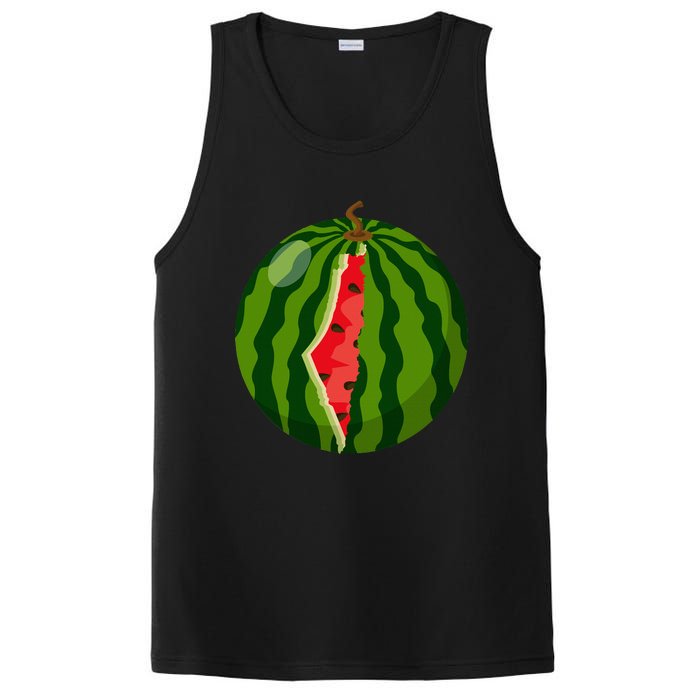 Palestine Map Watermelon Arabic Calligraphy  PosiCharge Competitor Tank