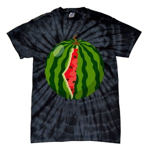 Palestine Map Watermelon Arabic Calligraphy  Tie-Dye T-Shirt