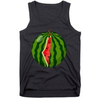 Palestine Map Watermelon Arabic Calligraphy  Tank Top