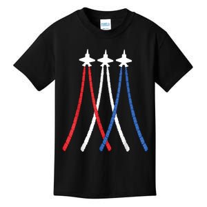 Patriotic Men Women And Kids 4th Of July Fighter Jets Kids T-Shirt