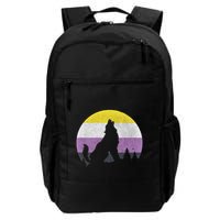 Pride Month Wolf Non Binary Equality Wolf Daily Commute Backpack