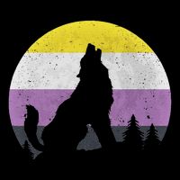 Pride Month Wolf Non Binary Equality Wolf Daily Commute Backpack