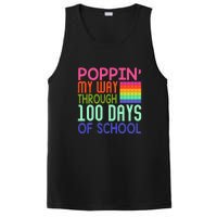 Poppin My Way Through 100 Days Funny 100th Day Of School Kid PosiCharge Competitor Tank