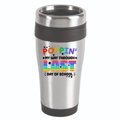 Poppin My Way Through Last Day Of School 16oz Travel Tumbler
