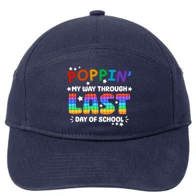 Poppin My Way Through Last Day Of School 7-Panel Snapback Hat