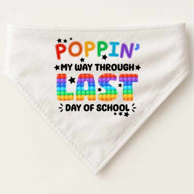 Poppin My Way Through Last Day Of School USA-Made Doggie Bandana