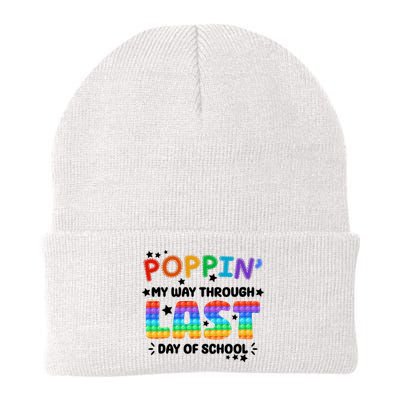 Poppin My Way Through Last Day Of School Knit Cap Winter Beanie