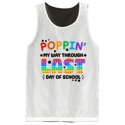 Poppin My Way Through Last Day Of School Mesh Reversible Basketball Jersey Tank
