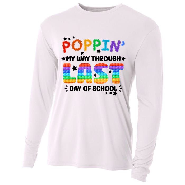 Poppin My Way Through Last Day Of School Cooling Performance Long Sleeve Crew