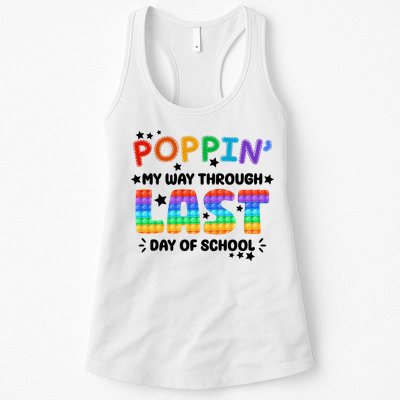 Poppin My Way Through Last Day Of School Womens Tank Top