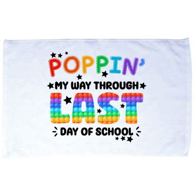 Poppin My Way Through Last Day Of School Microfiber Hand Towel