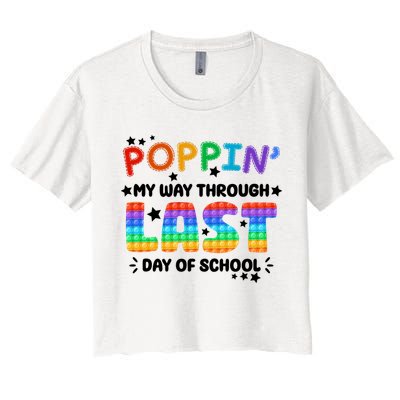 Poppin My Way Through Last Day Of School Crop Top