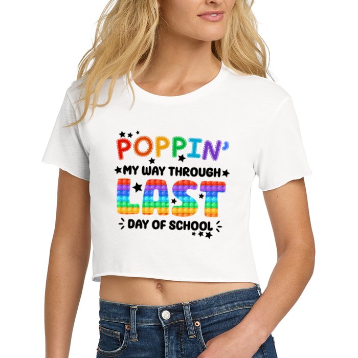 Poppin My Way Through Last Day Of School Crop Top