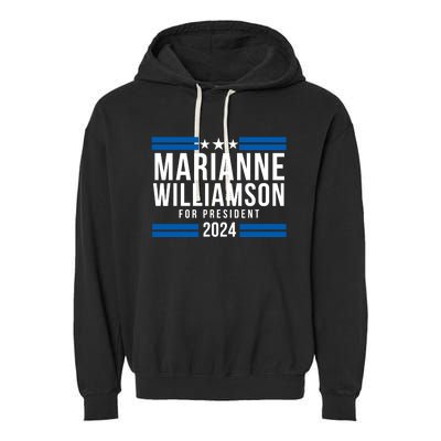 President Marianne Williamson 2024 Garment-Dyed Fleece Hoodie