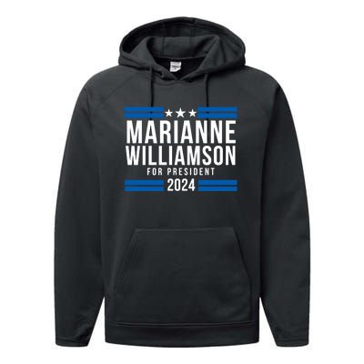 President Marianne Williamson 2024 Performance Fleece Hoodie