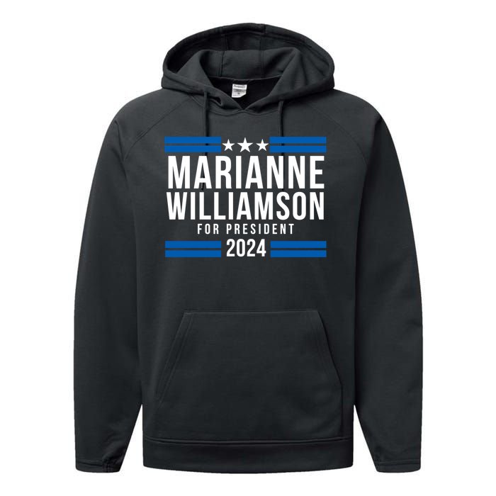 President Marianne Williamson 2024 Performance Fleece Hoodie