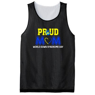 Pround Mom World Down Syndrome Awareness Day Gift Mesh Reversible Basketball Jersey Tank