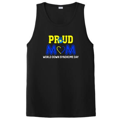 Pround Mom World Down Syndrome Awareness Day Gift PosiCharge Competitor Tank