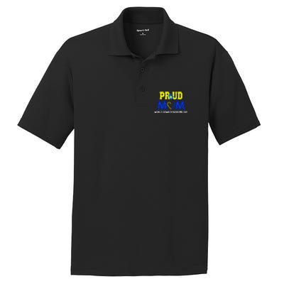 Pround Mom World Down Syndrome Awareness Day Gift PosiCharge RacerMesh Polo