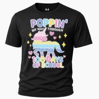 Poppin' My Way Through 100 Days Of School Rainbow Unicorn Fidget Toy Performance Shirt