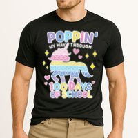 Poppin' My Way Through 100 Days Of School Rainbow Unicorn Fidget Toy Performance Shirt