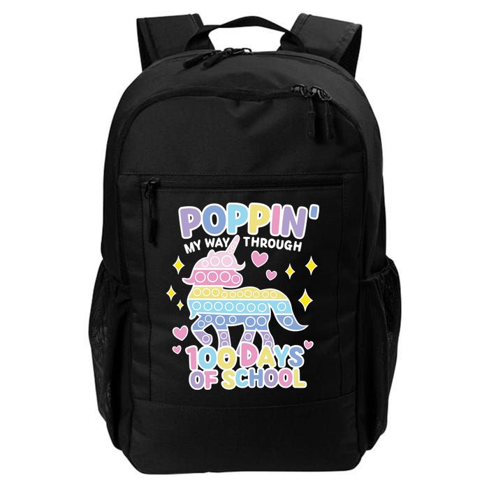 Poppin' My Way Through 100 Days Of School Rainbow Unicorn Fidget Toy Backpack