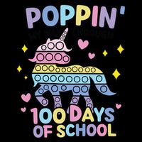 Poppin' My Way Through 100 Days Of School Rainbow Unicorn Fidget Toy Mug