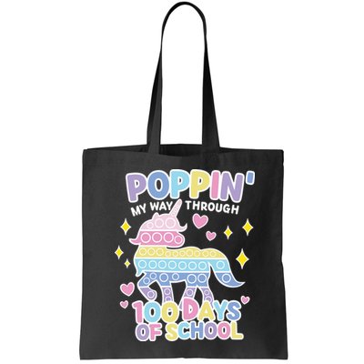 Poppin' My Way Through 100 Days Of School Rainbow Unicorn Fidget Toy Bag