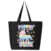 Poppin' My Way Through 100 Days Of School Rainbow Unicorn Fidget Toy 25L Jumbo Tote