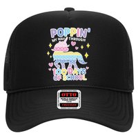Poppin' My Way Through 100 Days Of School Rainbow Unicorn Fidget Toy Trucker Hat