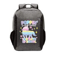 Poppin' My Way Through 100 Days Of School Rainbow Unicorn Fidget Toy Vector Backpack