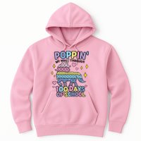 Poppin' My Way Through 100 Days Of School Rainbow Unicorn Fidget Toy Hoodie