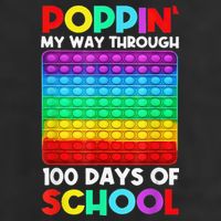 Poppin' My Way Through 100 Days Of School Happy 100th Day Cool Comfort Performance Bucket Hat