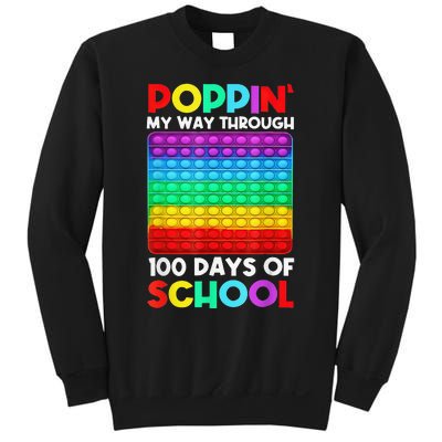 Poppin' My Way Through 100 Days Of School Happy 100th Day Sweatshirt