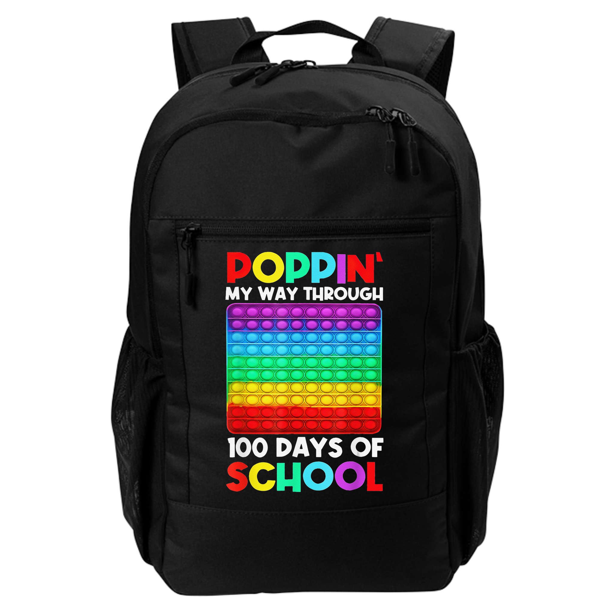 Poppin' My Way Through 100 Days Of School Happy 100th Day Backpack