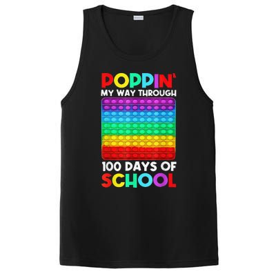 Poppin' My Way Through 100 Days Of School Happy 100th Day PosiCharge Competitor Tank