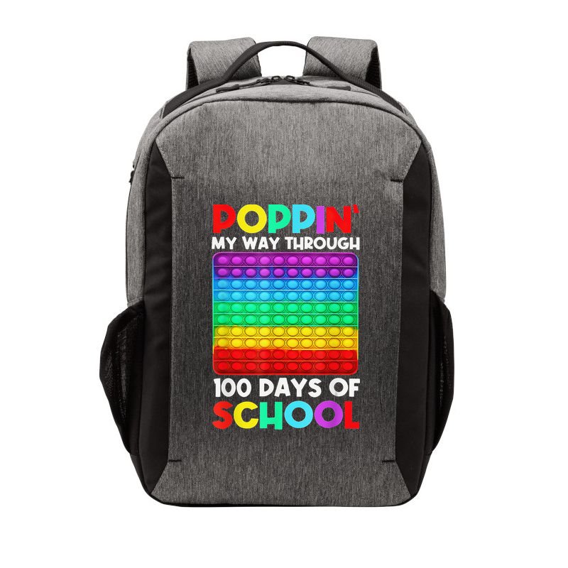 Poppin' My Way Through 100 Days Of School Happy 100th Day Vector Backpack
