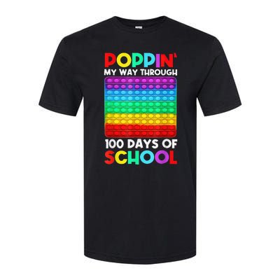 Poppin' My Way Through 100 Days Of School Happy 100th Day Softstyle CVC T-Shirt