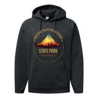 Porcupine Mountains Wilderness State Park Souvenir Performance Fleece Hoodie