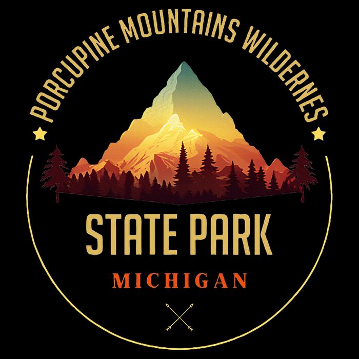 Porcupine Mountains Wilderness State Park Souvenir Sustainable Bucket Hat