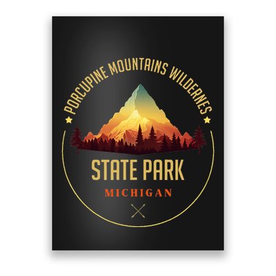 Porcupine Mountains Wilderness State Park Souvenir Poster