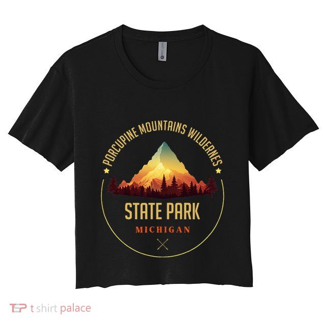 Porcupine Mountains Wilderness State Park Souvenir Crop Top