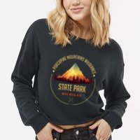 Porcupine Mountains Wilderness State Park Souvenir Cropped Pullover Crew