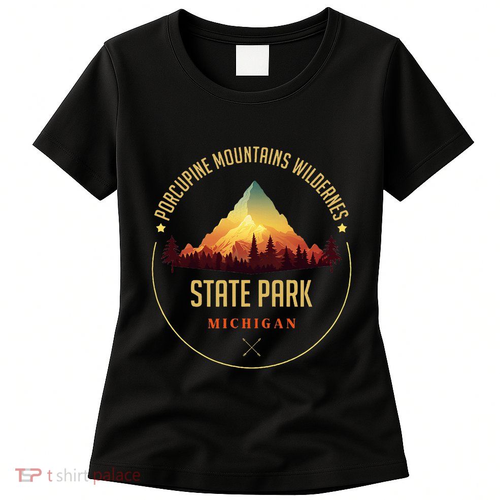 Porcupine Mountains Wilderness State Park Souvenir Womens T-Shirt