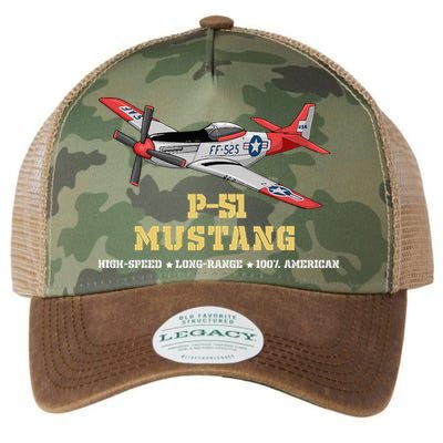 P51 Mustang World War Ii Fighter Bomber Legacy Tie Dye Trucker Hat