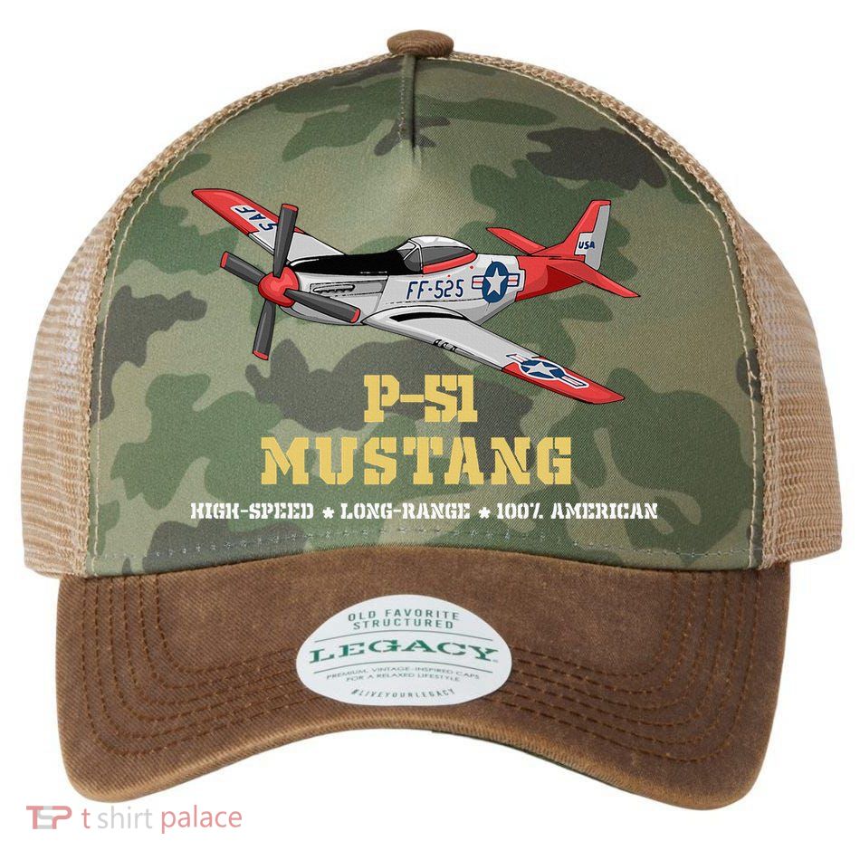 P51 Mustang World War Ii Fighter Bomber Legacy Tie Dye Trucker Hat