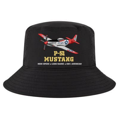 P51 Mustang World War Ii Fighter Bomber Cool Comfort Performance Bucket Hat