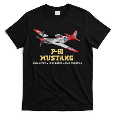 P51 Mustang World War Ii Fighter Bomber T-Shirt