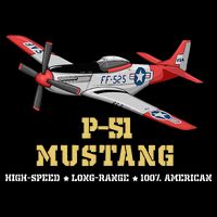 P51 Mustang World War Ii Fighter Bomber 16 in Basic Backpack