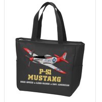 P51 Mustang World War Ii Fighter Bomber Zip Tote Bag